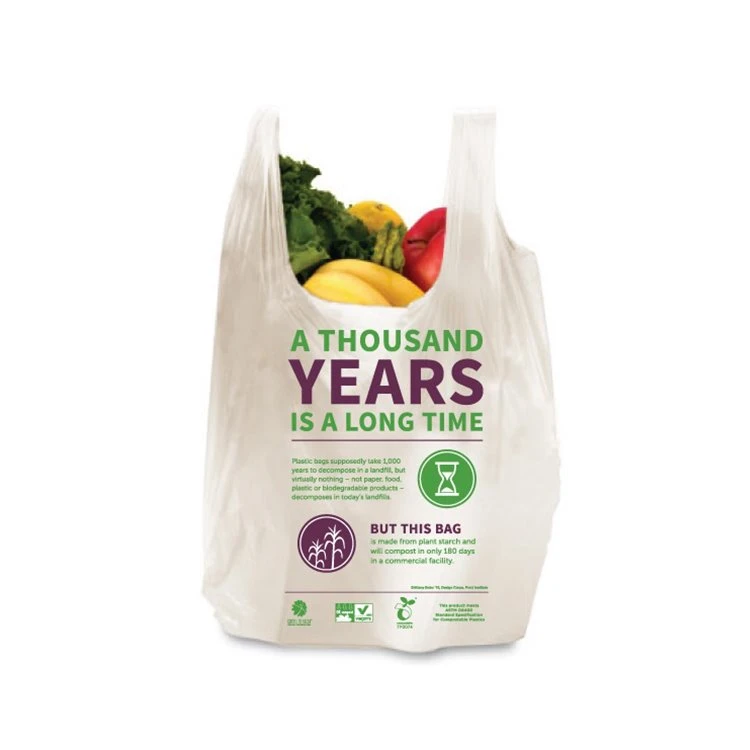 Compostable T-shirt Shopping Bags